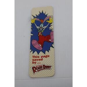 Vintage 1987 Roger Rabbit Bookmark – Disney / Amblin – One Stop Posters #2